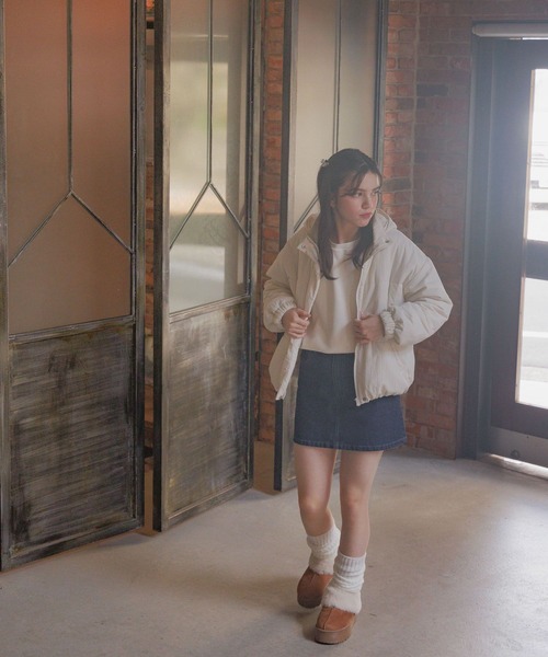 GLOBAL WORK（グローバルワーク）の「厚底ムートンサボ/AND YUA ANY/131641（ブーツ・キッズ・ブラック/キャメル・LARGE/MEDIUM）」の9枚目の写真