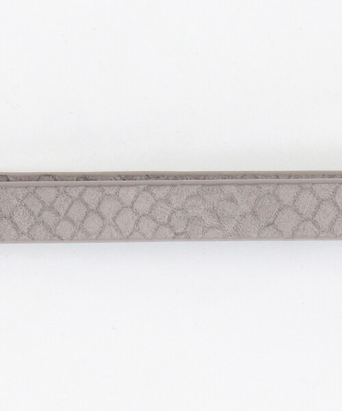 COMME CA ISM（コムサイズム）の「フェイクレザースライドフックベルト（１．０㎝巾）（ベルト・レディース・ガンメタ/グレイッシュベージュ/チャコール・FREE）」の8枚目の写真