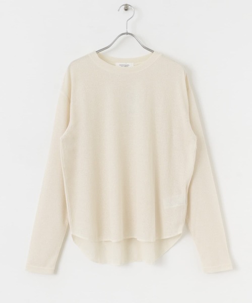 URBAN RESEARCH Sonny Label（アーバンリサーチサニーレーベル）の「シアーワッフルロングTシャツ（Tシャツ/カットソー・レディース・グレー/ホワイト系その他/イエロー・FREE）」の11枚目の写真