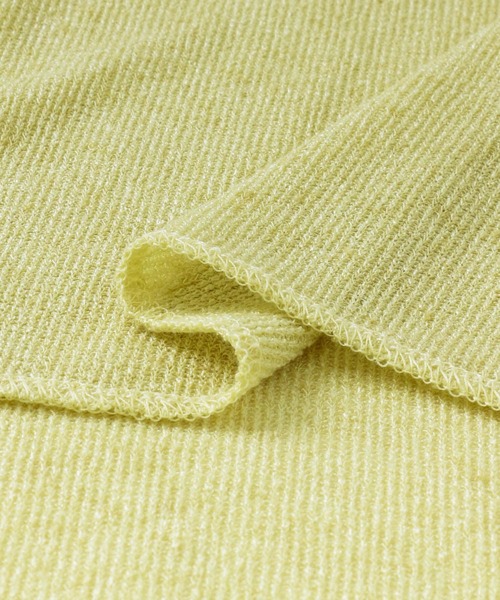 URBAN RESEARCH Sonny Label（アーバンリサーチサニーレーベル）の「シアーワッフルロングTシャツ（Tシャツ/カットソー・レディース・グレー/ホワイト系その他/イエロー・FREE）」の7枚目の写真