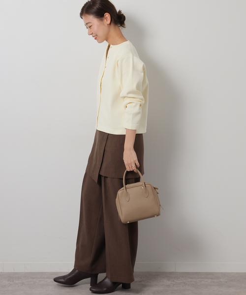 JOURNAL STANDARD relume(ジャーナルスタンダード レリューム)の「《WEB限定追加》ウォッシャブルスポンジニットクルーネックカーディガン(カーディガン/ボレロ・レディース・ネイビー/ホワイト/ブラック・FREE)」の8枚目の写真