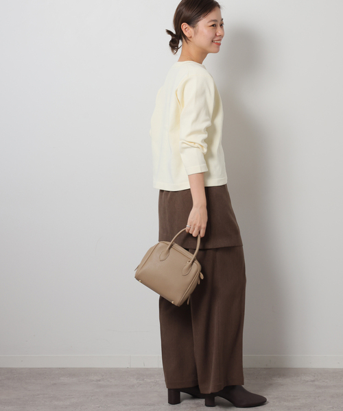 JOURNAL STANDARD relume(ジャーナルスタンダード レリューム)の「《WEB限定追加》ウォッシャブルスポンジニットクルーネックカーディガン(カーディガン/ボレロ・レディース・ネイビー/ホワイト/ブラック・FREE)」の9枚目の写真