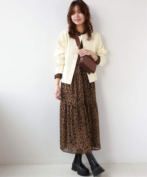 JOURNAL STANDARD relume(ジャーナルスタンダード レリューム)の「《WEB限定追加》ウォッシャブルスポンジニットクルーネックカーディガン(カーディガン/ボレロ・レディース・ネイビー/ホワイト/ブラック・FREE)」の15枚目の写真