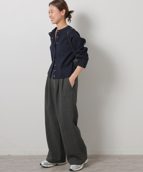 JOURNAL STANDARD relume(ジャーナルスタンダード レリューム)の「《WEB限定追加》ウォッシャブルスポンジニットクルーネックカーディガン(カーディガン/ボレロ・レディース・ネイビー/ホワイト/ブラック・FREE)」の20枚目の写真