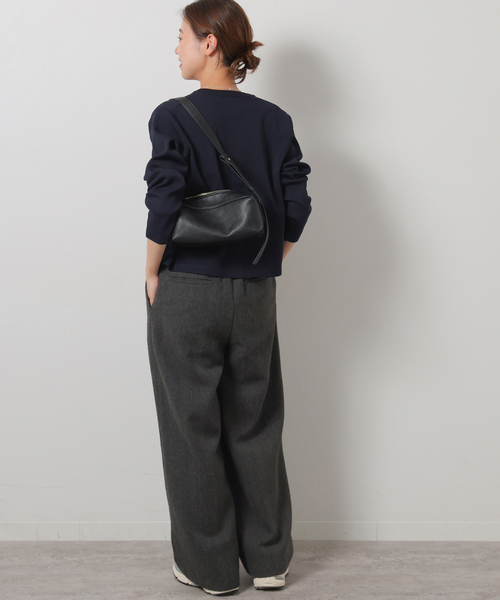 JOURNAL STANDARD relume(ジャーナルスタンダード レリューム)の「《WEB限定追加》ウォッシャブルスポンジニットクルーネックカーディガン(カーディガン/ボレロ・レディース・ネイビー/ホワイト/ブラック・FREE)」の22枚目の写真