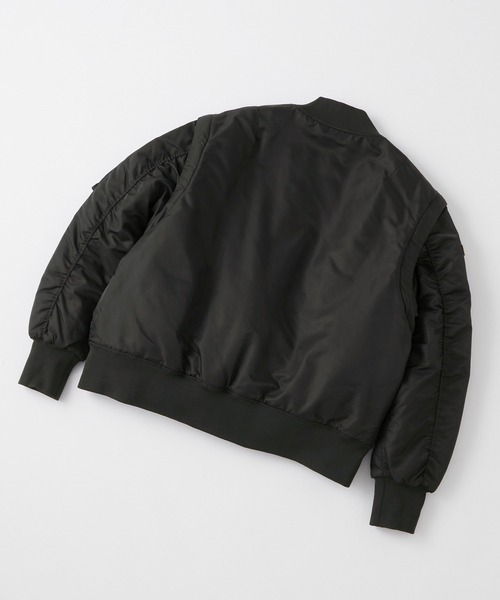 セール】【Snap club】オーバーサイズ2WAY袖脱着MA-1（MA-1