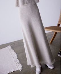 アルパカリブニットスカート