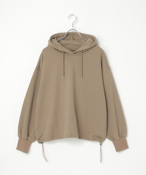 notch.（ノッチ）の「【 notch.by yui 】裾スピンドルパーカー（スウェット・レディース・ブラック/チャコール/ライトグレー/ブラウン・M）」の17枚目の写真