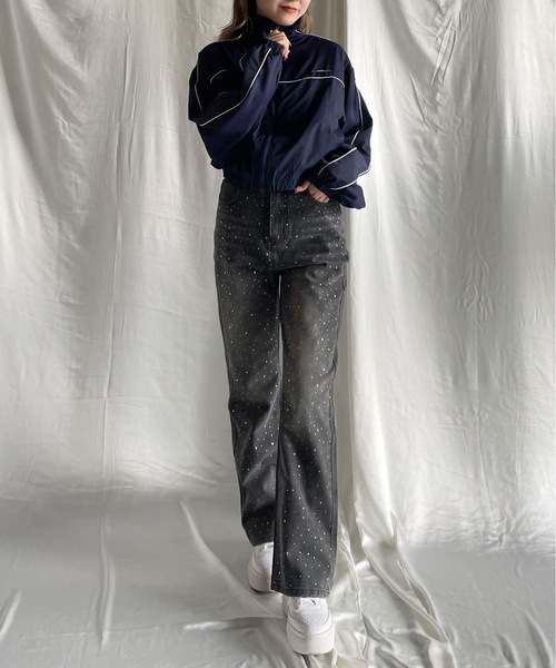 one way（ワンウェイ）の「ラインストーンヴィンテージデニム（デニムパンツ・レディース・ブラック/ブルー・SMALL/MEDIUM）」の5枚目の写真