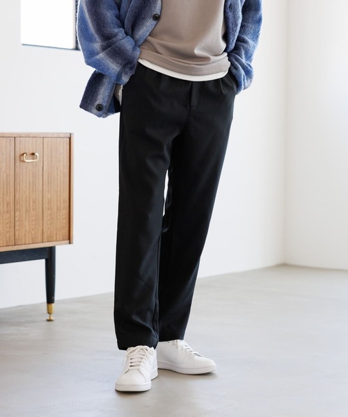 LAKOLE(ラコレ)の「ドライウーリースリムパンツ / 145416(その他パンツ・メンズ・ブラック/ライトグレー/ブラウン・SMALL/MEDIUM/LARGE)」の2枚目の写真