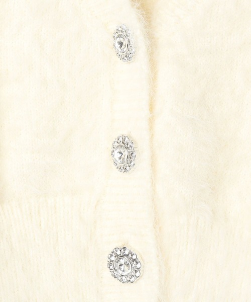 セール】ジュエルボタンカーディガン 150137（カーディガン/ボレロ