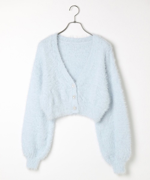 セール】ジュエルボタンカーディガン 150137（カーディガン/ボレロ