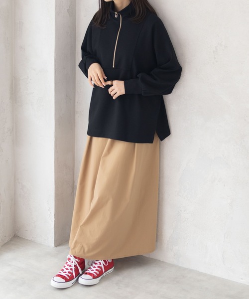 HusHusH（ハッシュアッシュ）の「HusHusH デザインZIPプルオーバー（その他トップス・レディース・グレイッシュベージュ/ブラック/チャコールグレー・M/L）」の8枚目の写真