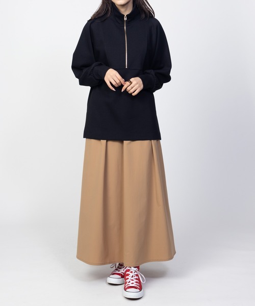 HusHusH（ハッシュアッシュ）の「HusHusH デザインZIPプルオーバー（その他トップス・レディース・グレイッシュベージュ/ブラック/チャコールグレー・M/L）」の7枚目の写真