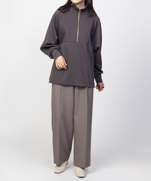 HusHusH（ハッシュアッシュ）の「HusHusH デザインZIPプルオーバー（その他トップス・レディース・グレイッシュベージュ/ブラック/チャコールグレー・M/L）」の10枚目の写真