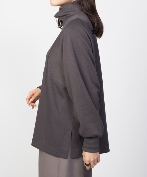 HusHusH（ハッシュアッシュ）の「HusHusH デザインZIPプルオーバー（その他トップス・レディース・グレイッシュベージュ/ブラック/チャコールグレー・M/L）」の13枚目の写真