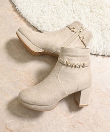 Honeys（ハニーズ）の「パール付２ｗａｙブーツ（ブーツ・レディース）」