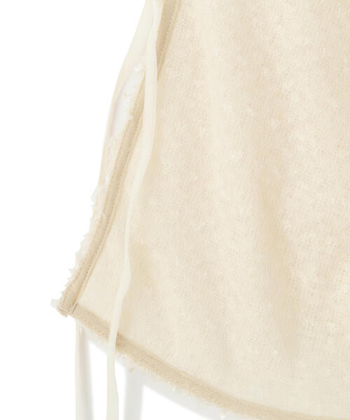 FREE'S MART(フリーズマート)の「◆フェザーライクカーディガン(カーディガン/ボレロ・レディース・ホワイト/ブラック・FREE)」の9枚目の写真