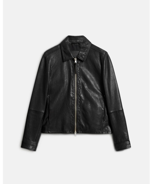 ALLSAINTS(オールセインツ)の「EROL ZIP UP LEATHER JACKET | EROL ジップ アップ レザー ジャケット(その他アウター・メンズ・ブラック・M/S/L/XL/XS)」の8枚目の写真