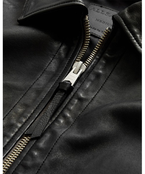 ALLSAINTS(オールセインツ)の「EROL ZIP UP LEATHER JACKET | EROL ジップ アップ レザー ジャケット(その他アウター・メンズ・ブラック・M/S/L/XL/XS)」の9枚目の写真