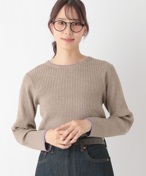 GLOBAL WORK（グローバルワーク）の「メルティリブクルーネック
