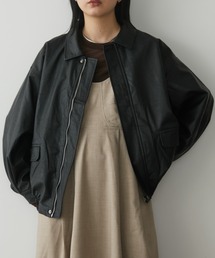 Aunt Marie's | フェイクレザーオーバーブルゾン(ブルゾン)