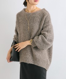 【ゆったり感が可愛い】ブークレボリュームスリーブニット