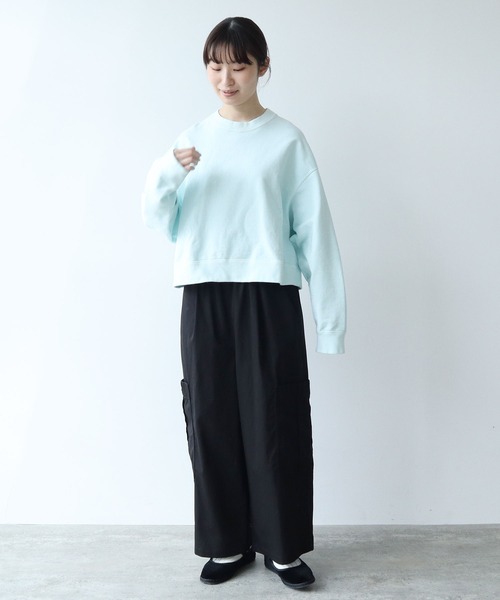 yuni(ユニ )の「強撚ラチネ カーゴパンツ(カーゴパンツ・レディース・ブラック/ベージュ・FREE)」の14枚目の写真