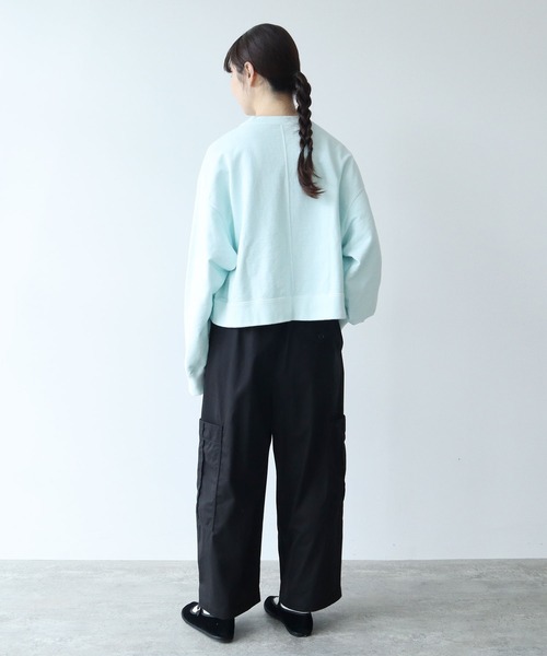 yuni(ユニ )の「強撚ラチネ カーゴパンツ(カーゴパンツ・レディース・ブラック/ベージュ・FREE)」の17枚目の写真