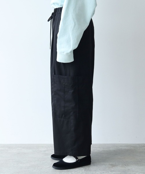 yuni(ユニ )の「強撚ラチネ カーゴパンツ(カーゴパンツ・レディース・ブラック/ベージュ・FREE)」の21枚目の写真