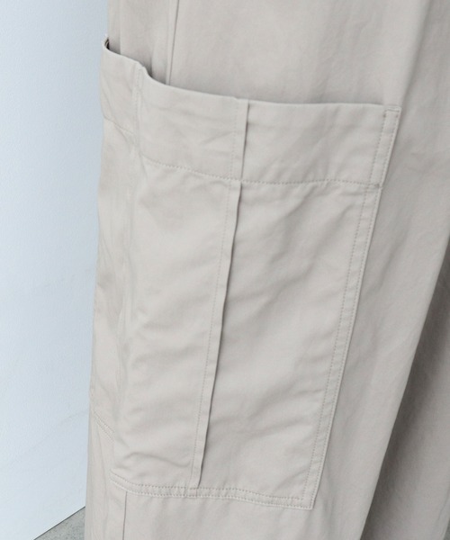 yuni(ユニ )の「強撚ラチネ カーゴパンツ(カーゴパンツ・レディース・ブラック/ベージュ・FREE)」の12枚目の写真