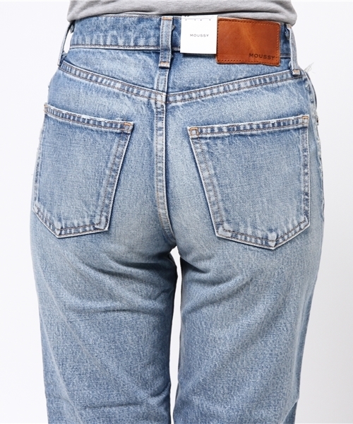 MOUSSY（マウジー）の「MV Linda Reguler Straight（デニムパンツ・レディース・ブルー・27inch/24inch/23inch/25inch/26inch）」の6枚目の写真