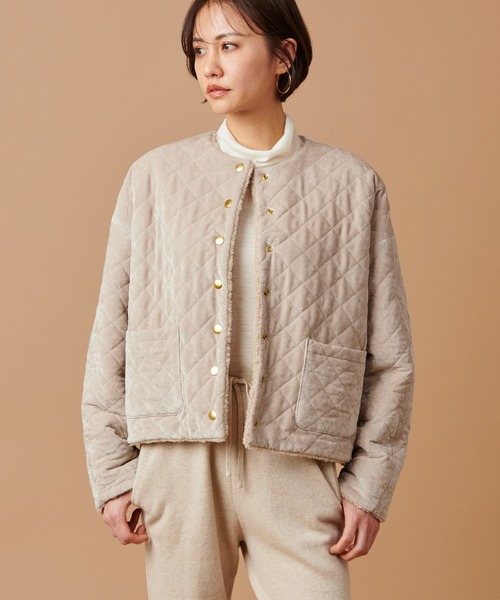 marmors（マルモア）の「【marmors】velour quilting reversible 