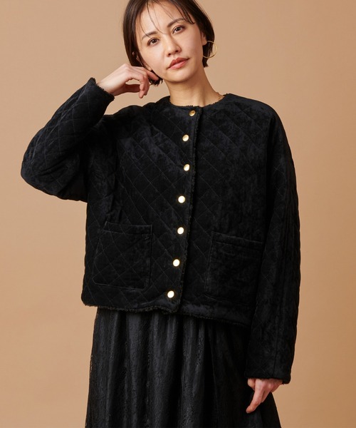 marmors（マルモア）の「【marmors】velour quilting reversible 