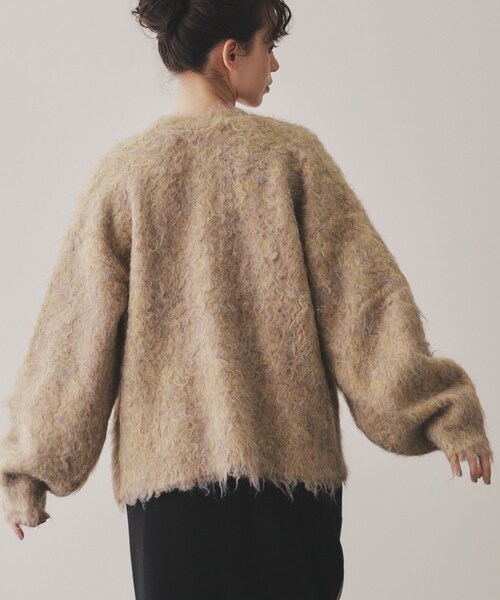 VIRAL.（バイラル）の「【VIRAL．】ブークレシャギーVネックカーディガン（カーディガン/ボレロ・レディース・グリーン/オレンジ・00）」の15枚目の写真