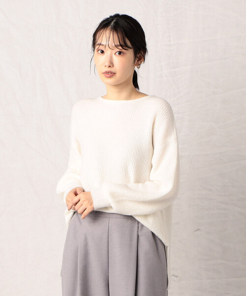 セール】アルパカ混 ボリュームスリーブ ニット（ニット/セーター  