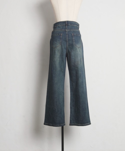 tocco closet(トッコ クローゼット)の「【ZOZO限定】スパークルパールデニムパンツ(デニムパンツ・レディース・ブルー・M)」の12枚目の写真