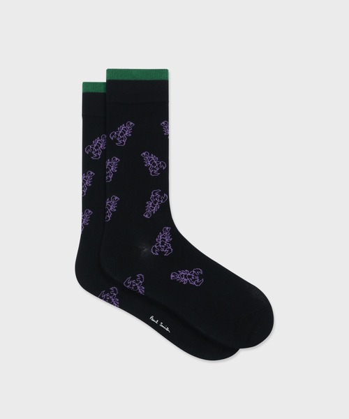 Paul Smith(ポールスミス)の「“Lobsters” カジュアルソックス【240646 CS】(ソックス/靴下・メンズ・ブルーグリーン/ブラック・25-27)」の1枚目の写真