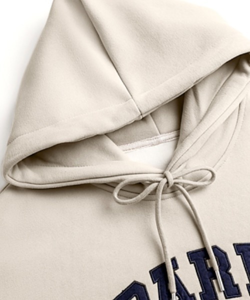 【セール】裏起毛 パーカー ロゴワッペン刺繍 プルオーバートップス（パーカー）｜COCOMOMO（ココモモ）