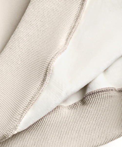 【セール】裏起毛 パーカー ロゴワッペン刺繍 プルオーバートップス（パーカー）｜COCOMOMO（ココモモ）