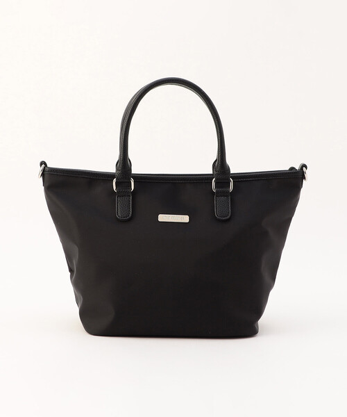 MONO　COMME CA（モノコムサ）の「ナイロンミニトート（トートバッグ・レディース・グレー/ブラック・FREE）」の8枚目の写真