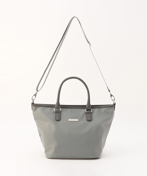 MONO　COMME CA（モノコムサ）の「ナイロンミニトート（トートバッグ・レディース・グレー/ブラック・FREE）」の13枚目の写真