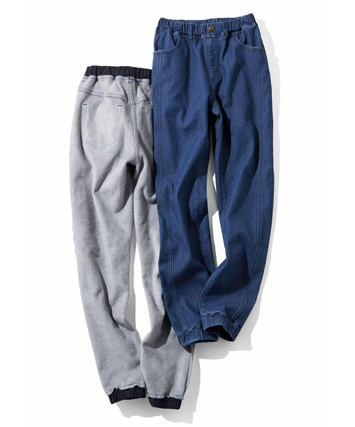 Live in comfort(リブインコンフォート)の「【低身長/高身長サイズあり】リブ イン コンフォート 軽やかなはき心地!ぬくぬくしあわせな裏ボアライトジョガーパンツ(デニムパンツ・レディース・ブルー/インディゴブルー・9/8/7/6/2/1/3/4/5/10/12/13/14/11)」の10枚目の写真