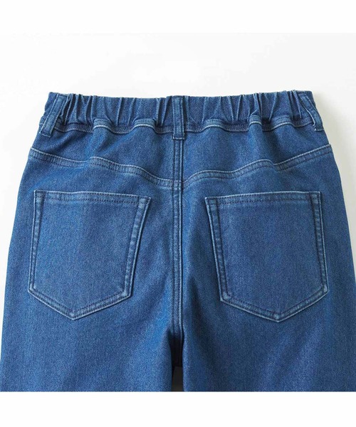 Live in comfort(リブインコンフォート)の「【低身長/高身長サイズあり】リブ イン コンフォート 軽やかなはき心地!ぬくぬくしあわせな裏ボアライトジョガーパンツ(デニムパンツ・レディース・ブルー/インディゴブルー・9/8/7/6/2/1/3/4/5/10/12/13/14/11)」の9枚目の写真