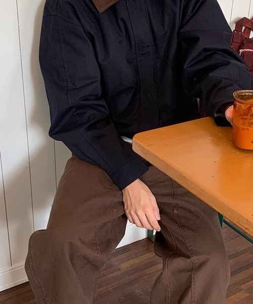 NOWLE(ノウル)の「【NOWLE】ワイドシルエット リベット ワークパンツ(チノパンツ・メンズ・ブラック/ダークブラウン・X-LARGE/LARGE/MEDIUM/SMALL)」の14枚目の写真