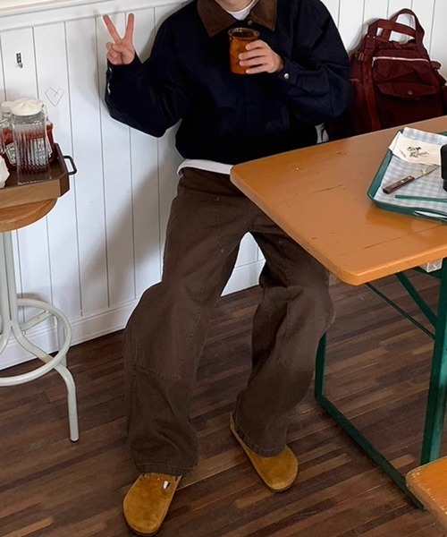 NOWLE(ノウル)の「【NOWLE】ワイドシルエット リベット ワークパンツ(チノパンツ・メンズ・ブラック/ダークブラウン・X-LARGE/LARGE/MEDIUM/SMALL)」の17枚目の写真