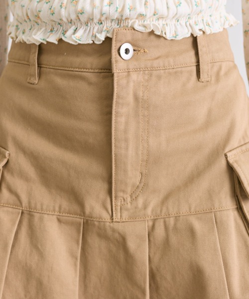 OLIVE des OLIVE（オリーブデオリーブ）の「カーゴプリーツミニスカート（スカート・レディース・チャコールグレー/インディゴブルー/キャメル/ブルー・FREE）」の8枚目の写真