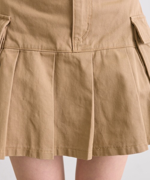 OLIVE des OLIVE（オリーブデオリーブ）の「カーゴプリーツミニスカート（スカート・レディース・チャコールグレー/インディゴブルー/キャメル/ブルー・FREE）」の9枚目の写真