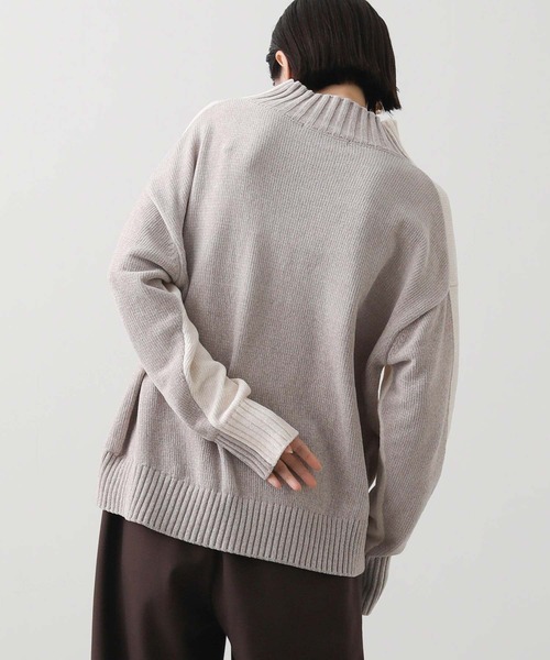 Gready Brilliant（グレディブリリアン）の「モールバイカラーハイネックニット（ニット/セーター・レディース・ブラック系/ホワイト系・FREE）」の20枚目の写真