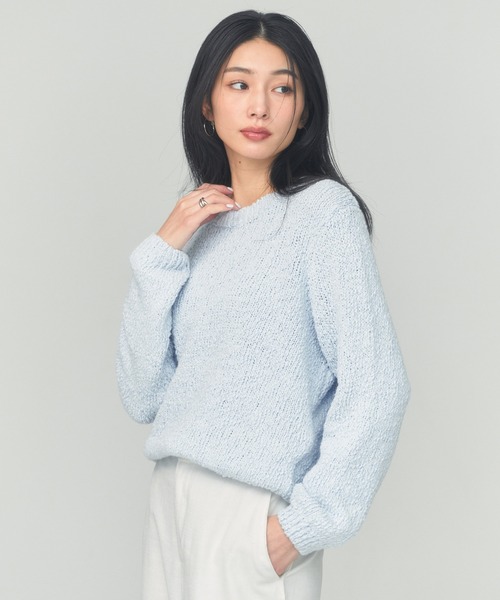 セール】LONG SLEEVE BOM KNIT（ニット/セーター）｜BLUE×PALANG